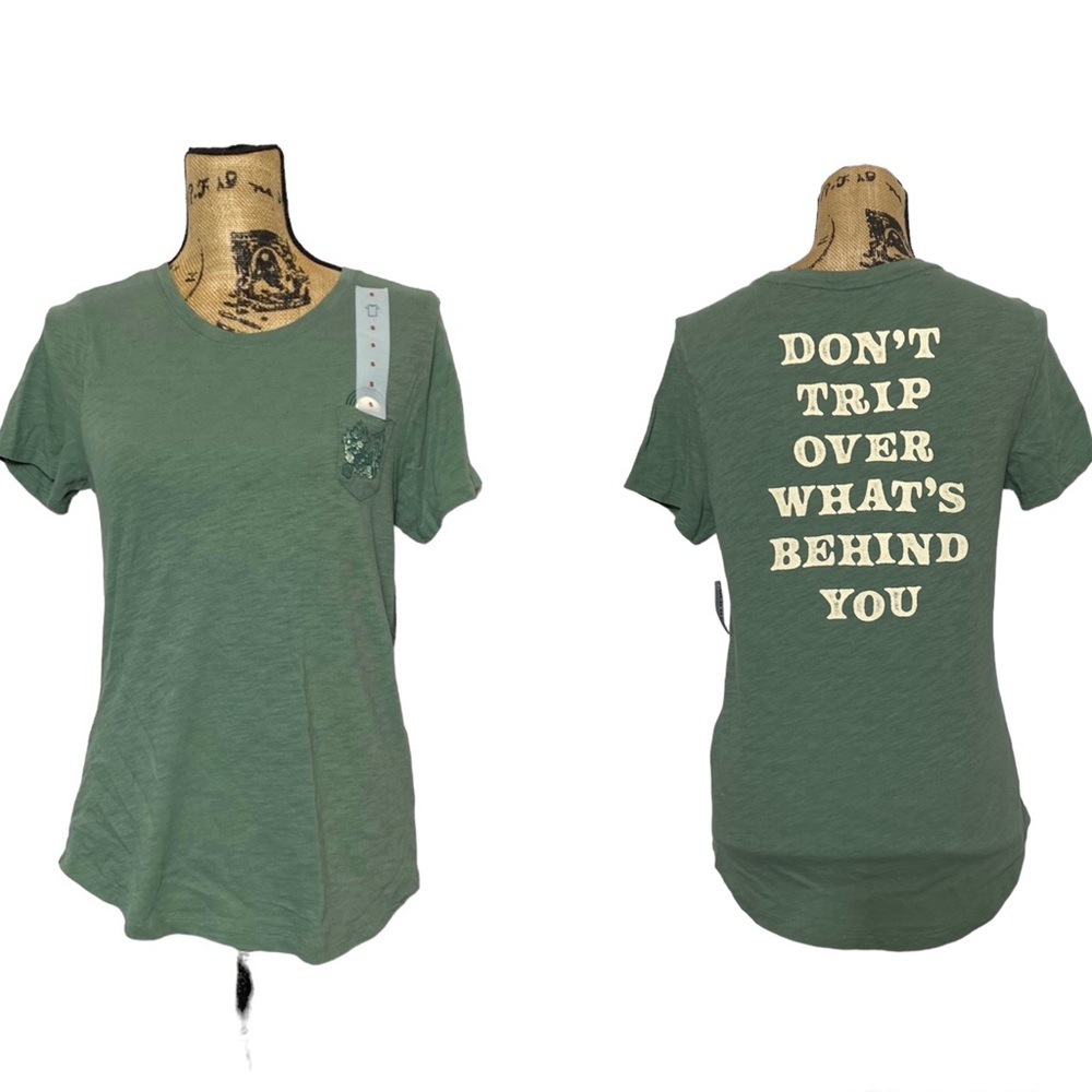 NWT Green Casual Graphic T-Shirt S - Picture 8 of 8